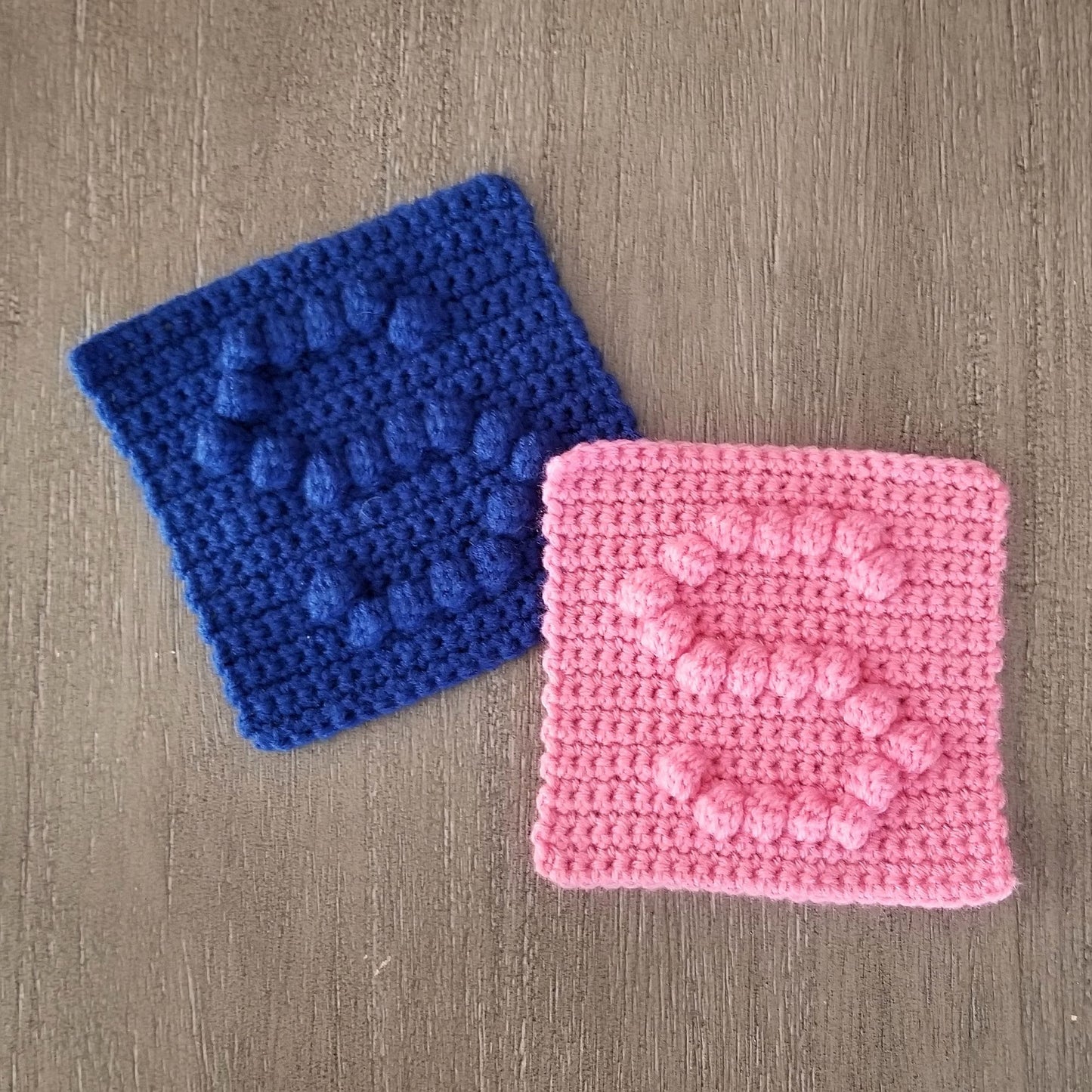 Letter S Bobble Afghan Square Crochet Pattern, PDF Digital Download