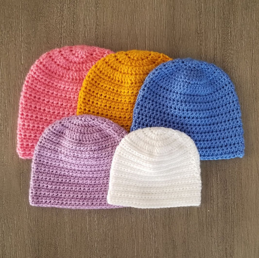 Simple Beanie Crochet Pattern, PDF Digital Download