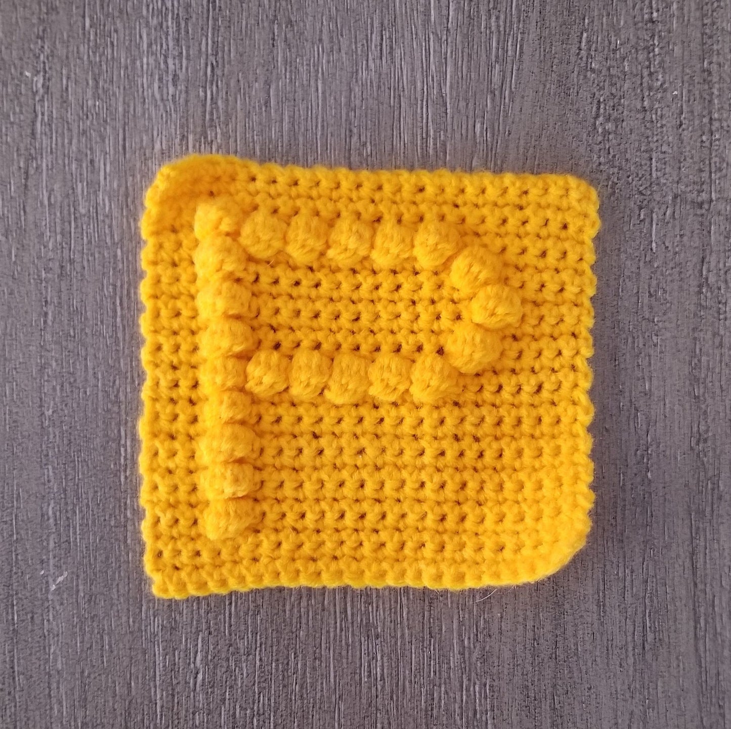 Letter P Bobble Afghan Square Crochet Pattern, PDF Digital Download