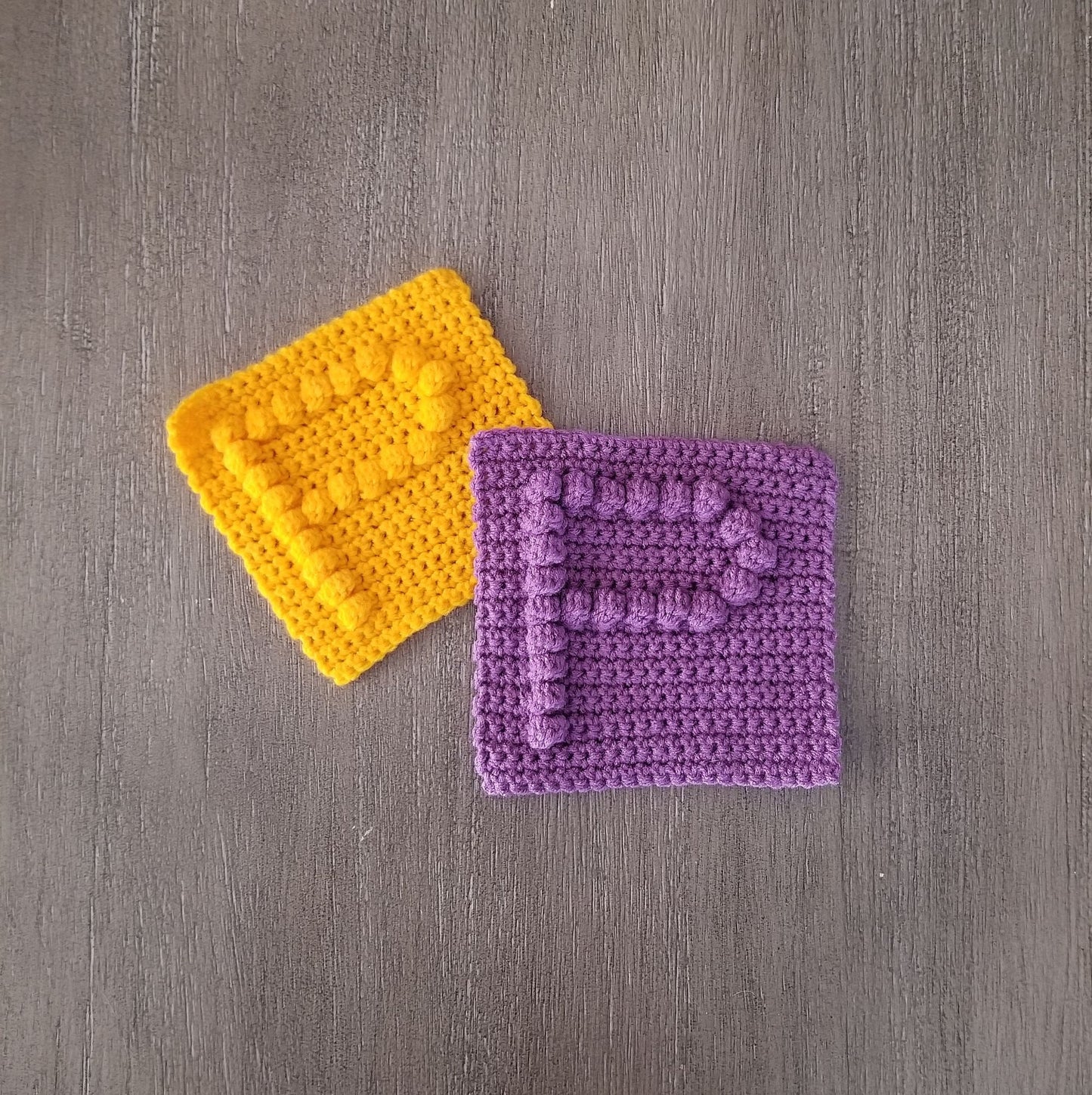 Letter P Bobble Afghan Square Crochet Pattern, PDF Digital Download