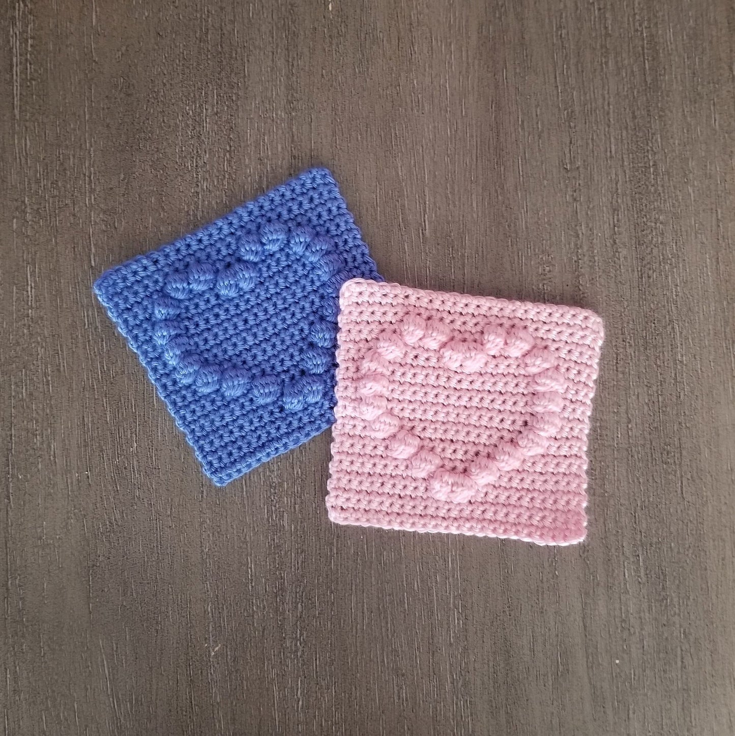 Heart Bobble Afghan Square Crochet Pattern PDF Digital Download
