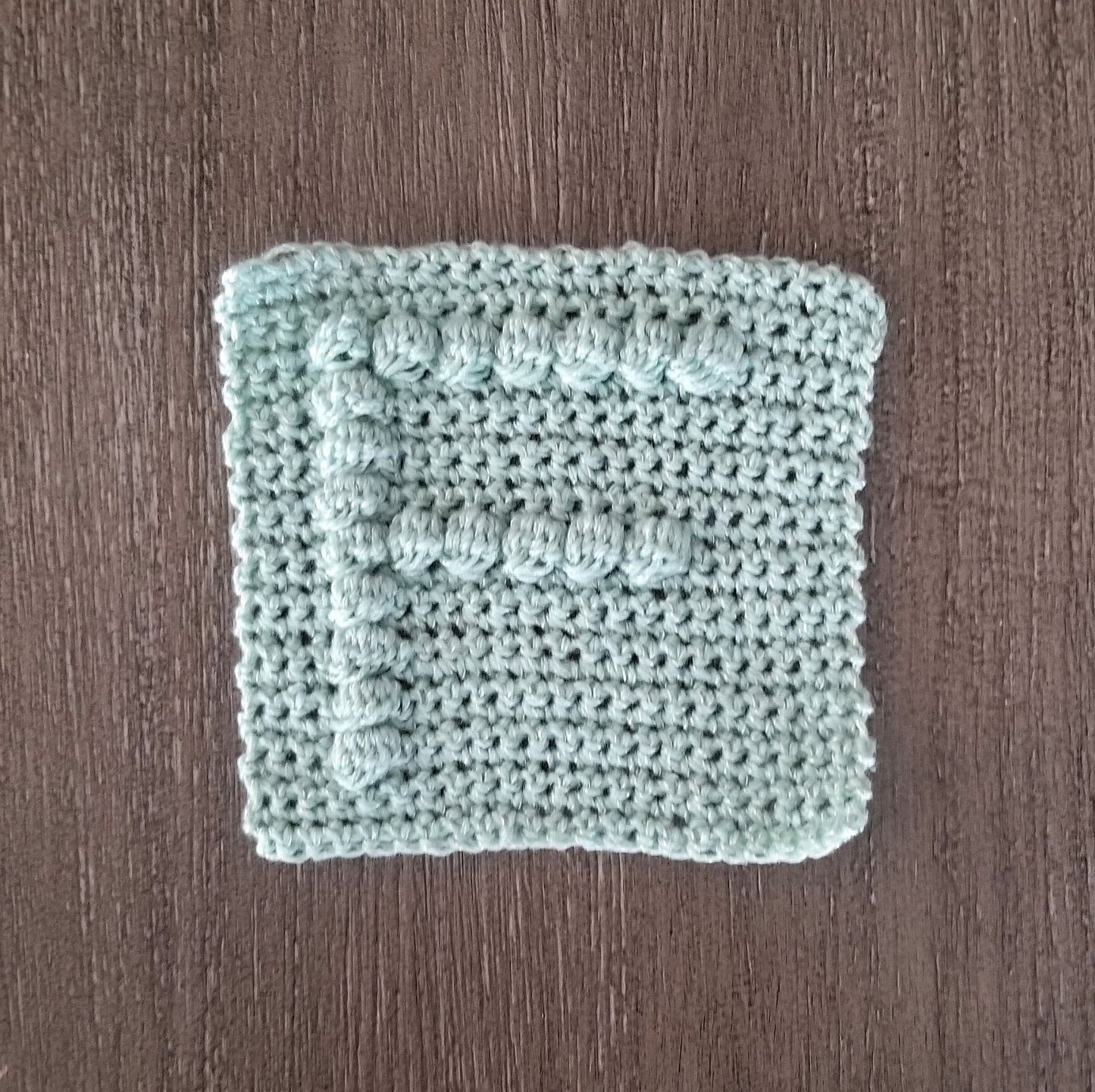 Letter F Bobble Afghan Square Crochet Pattern, PDF Digital Download