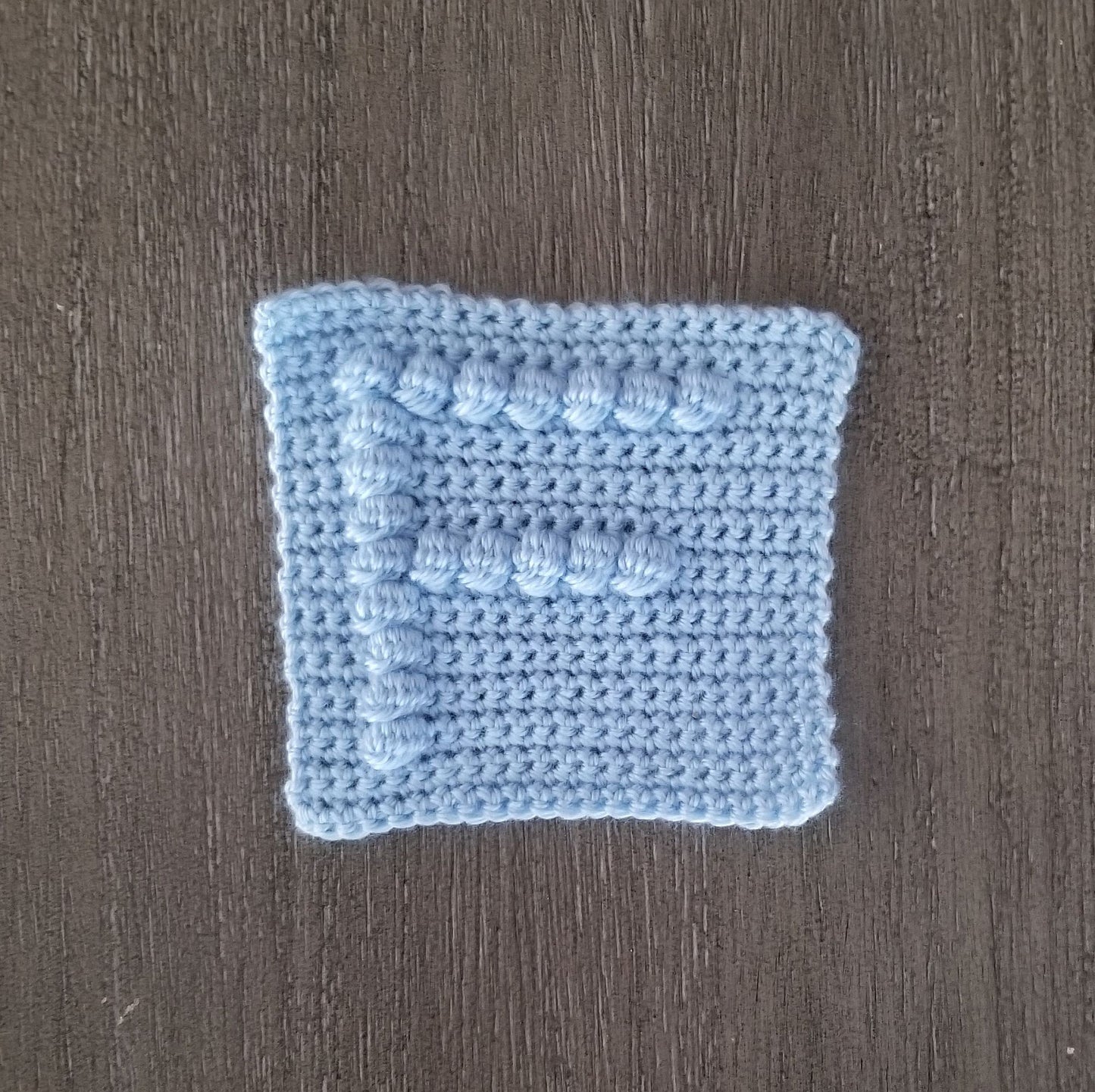 Letter F Bobble Afghan Square Crochet Pattern, PDF Digital Download