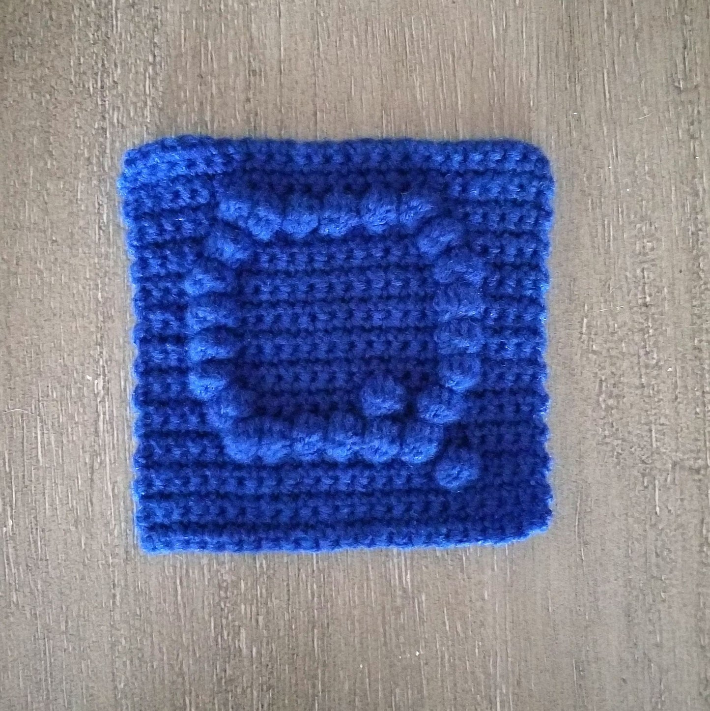 Letter Q Bobble Afghan Square Crochet Pattern, PDF Digital Download