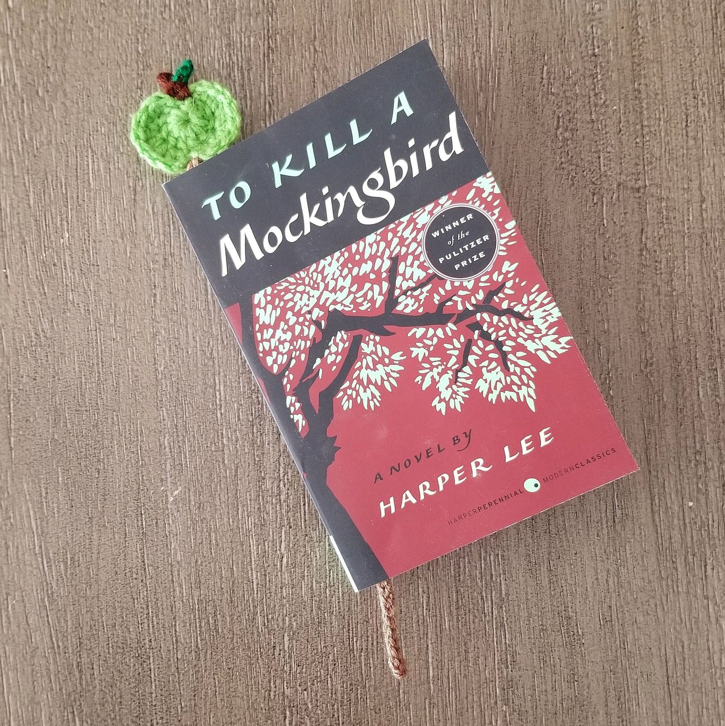 Apple Bookmark Crochet Pattern PDF