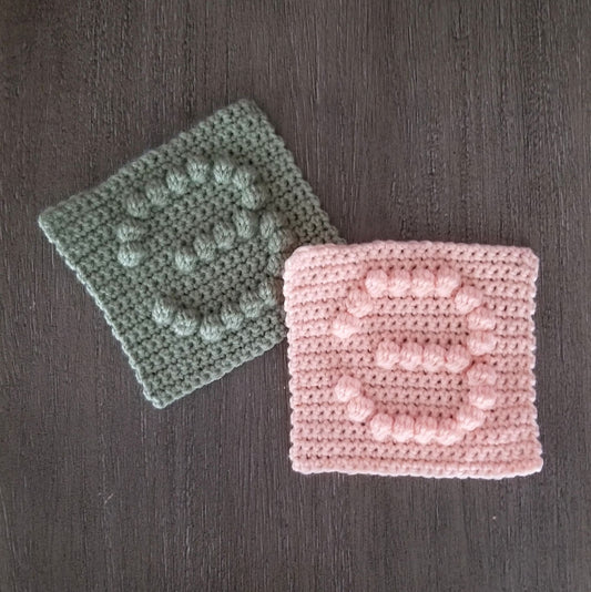 Number 3 Bobble Afghan Square Crochet Pattern, PDF Digital Download