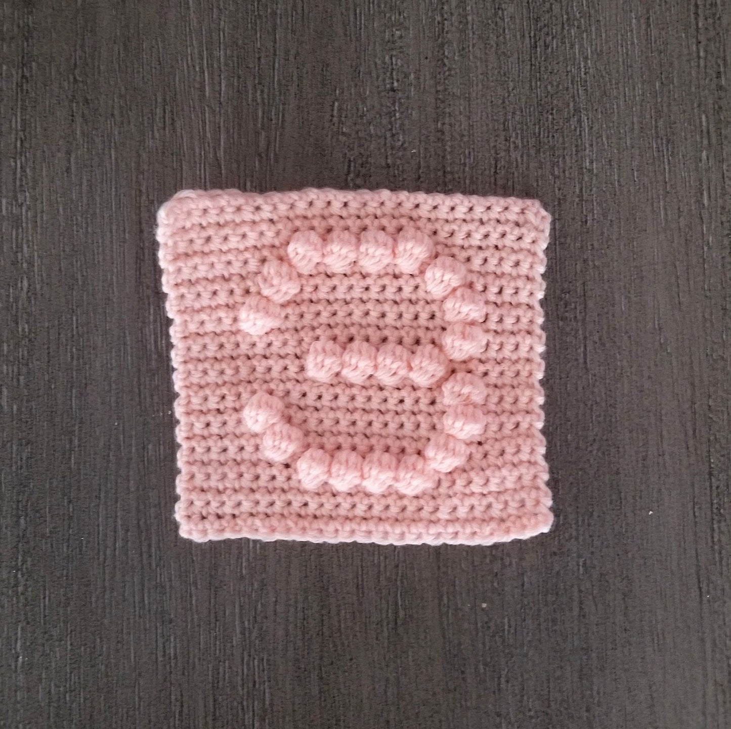 Number 3 Bobble Afghan Square Crochet Pattern, PDF Digital Download