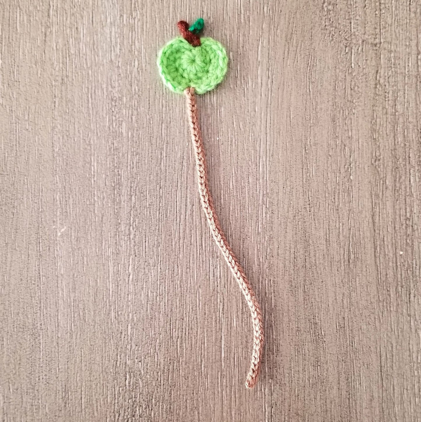 Apple Bookmark Crochet Pattern PDF