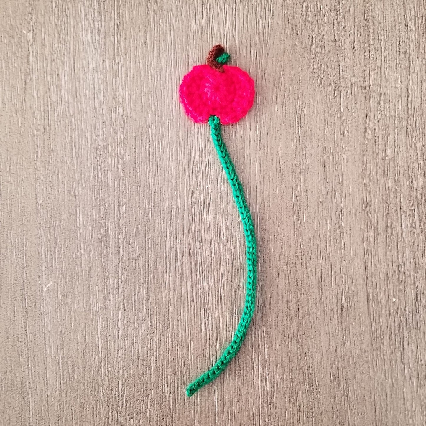 Apple Bookmark Crochet Pattern PDF