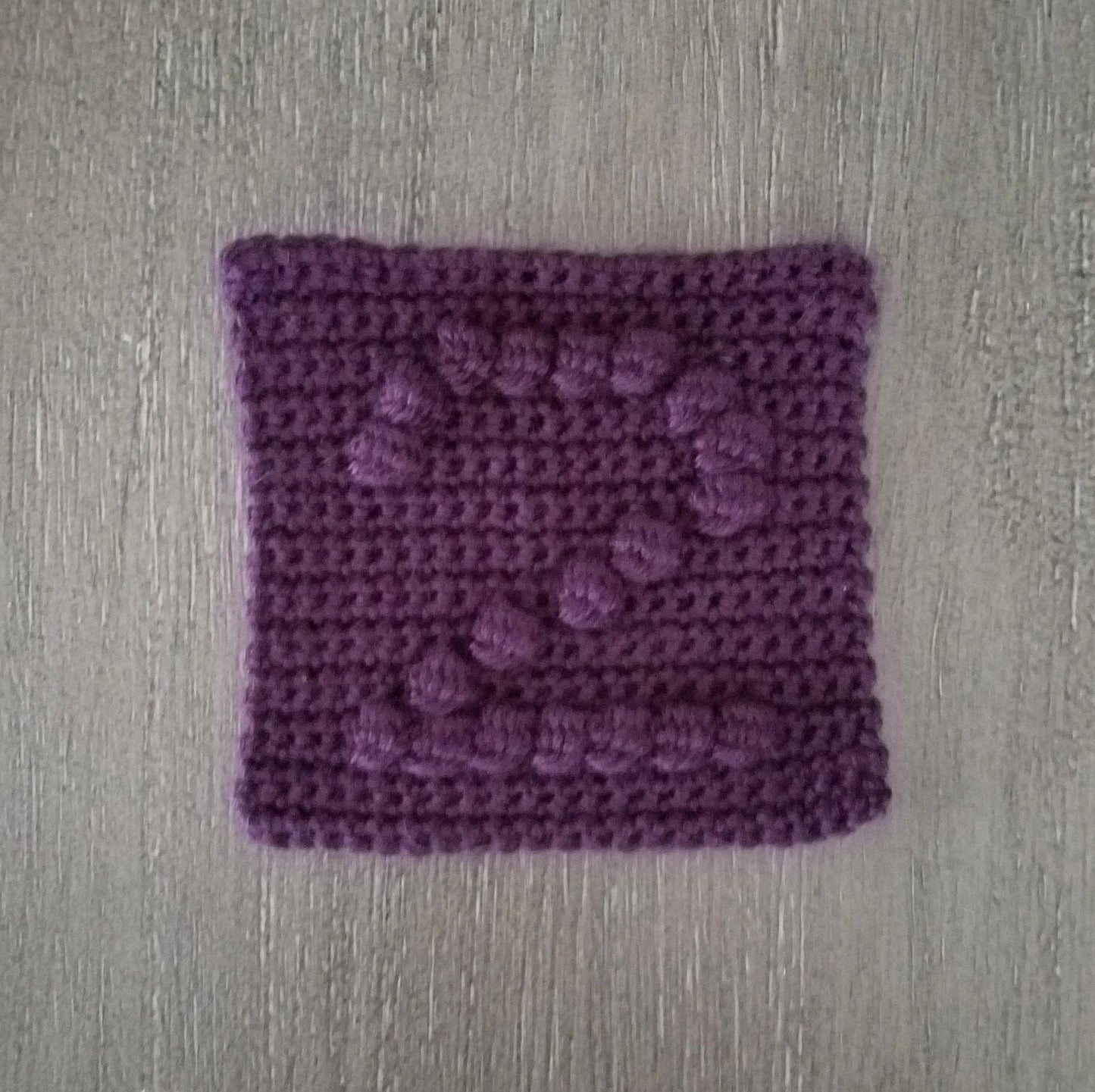 Number 2 Bobble Afghan Square Crochet Pattern, PDF Digital Download