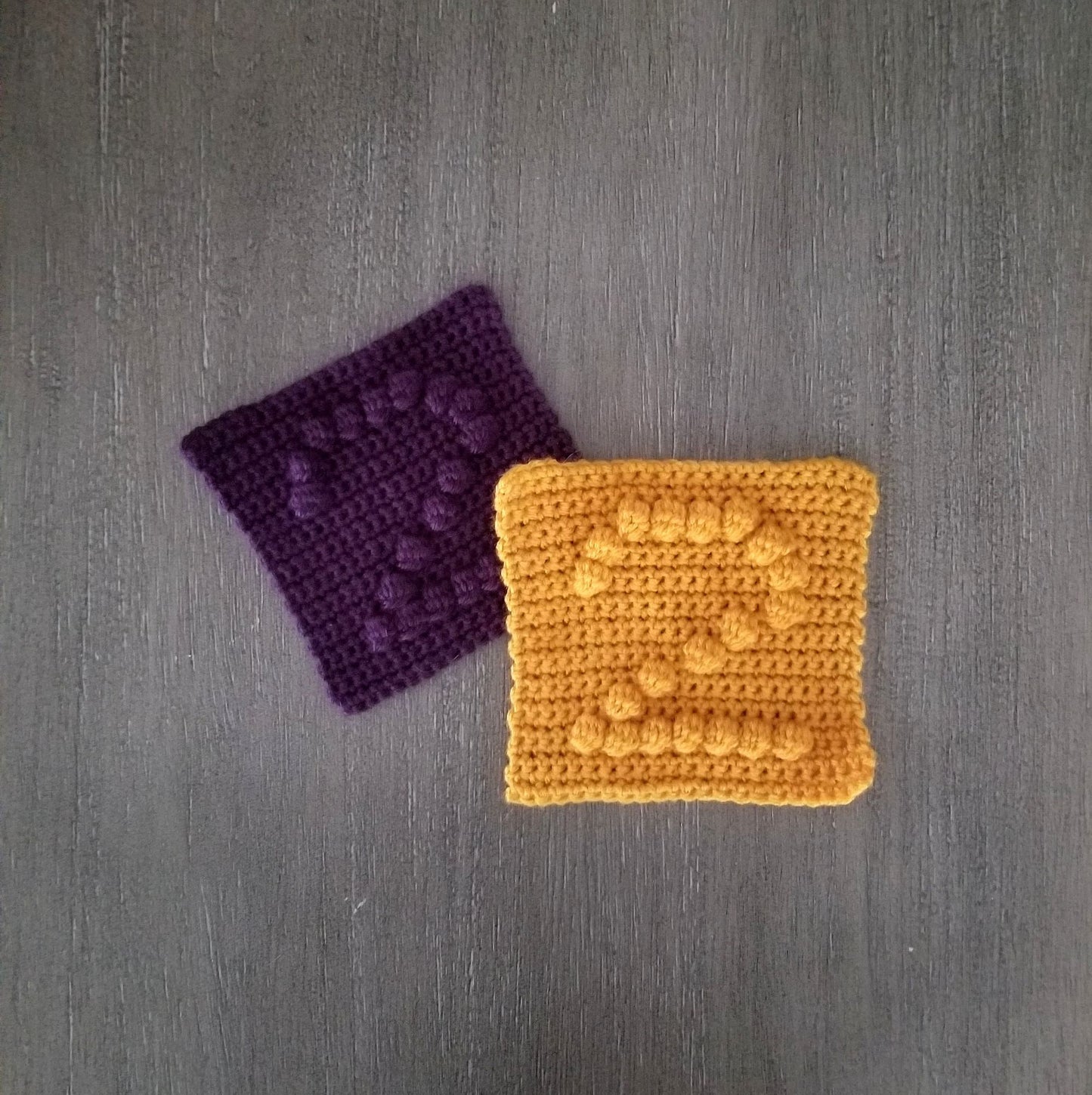 Number 2 Bobble Afghan Square Crochet Pattern, PDF Digital Download