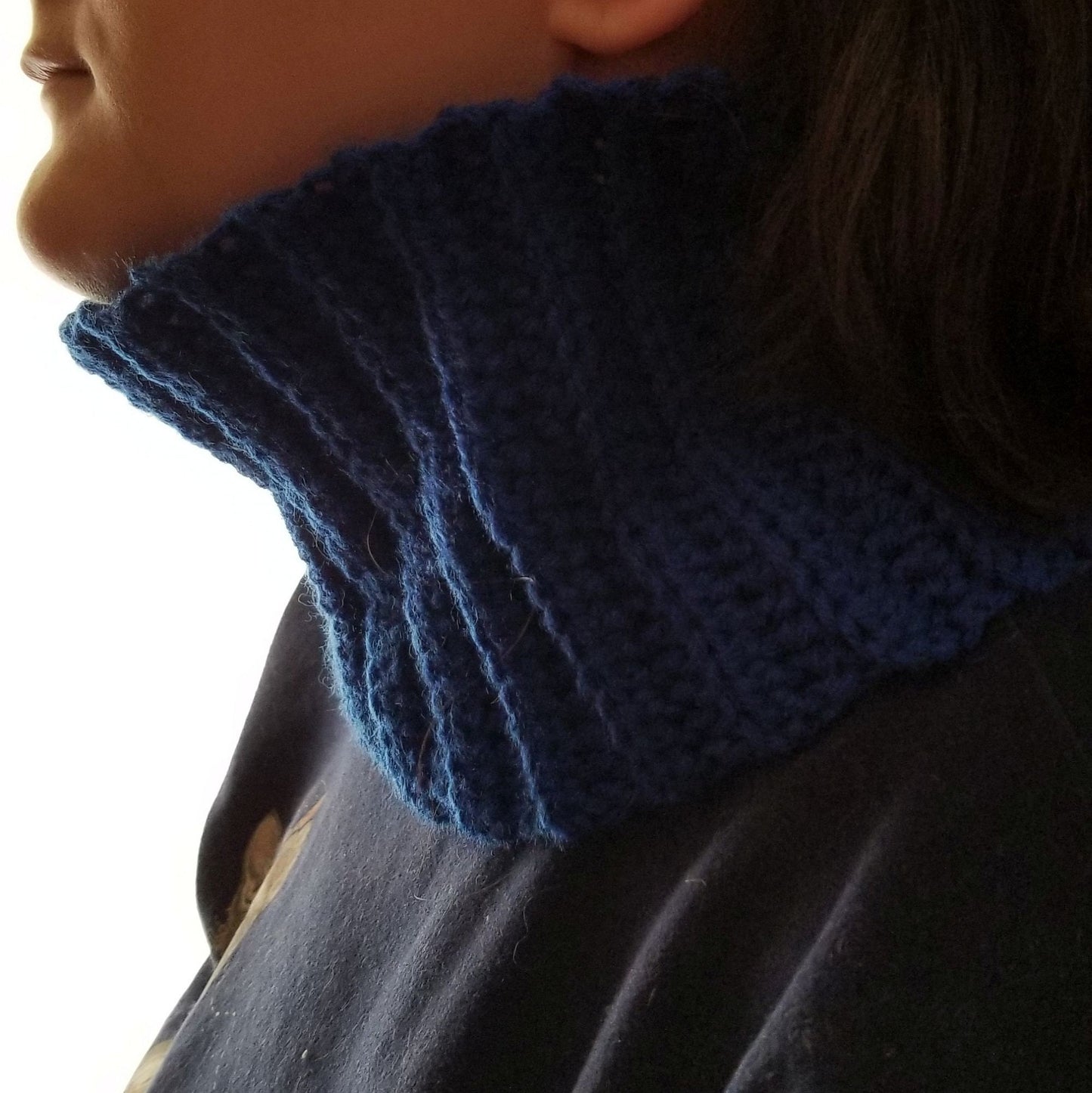 Ribbed Neckwarmer Crochet Pattern, PDF Digital Download