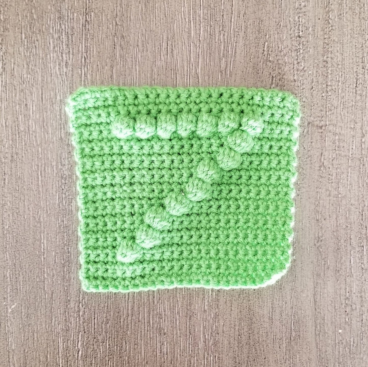 Number 7 Bobble Afghan Square Crochet Pattern, PDF Digital Download