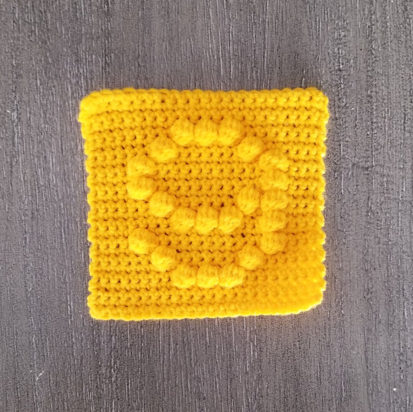 Number 9 Bobble Afghan Square Crochet Pattern, PDF Digital Download