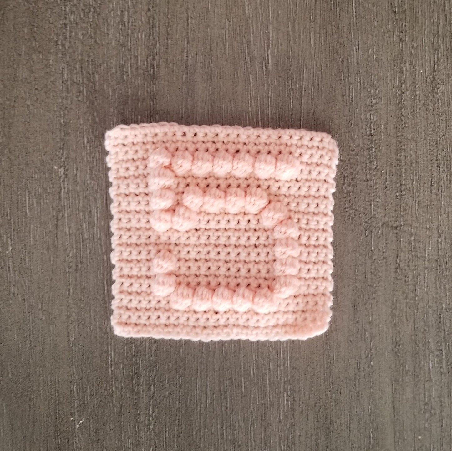 Number 5 Bobble Afghan Square Crochet Pattern, PDF Digital Download