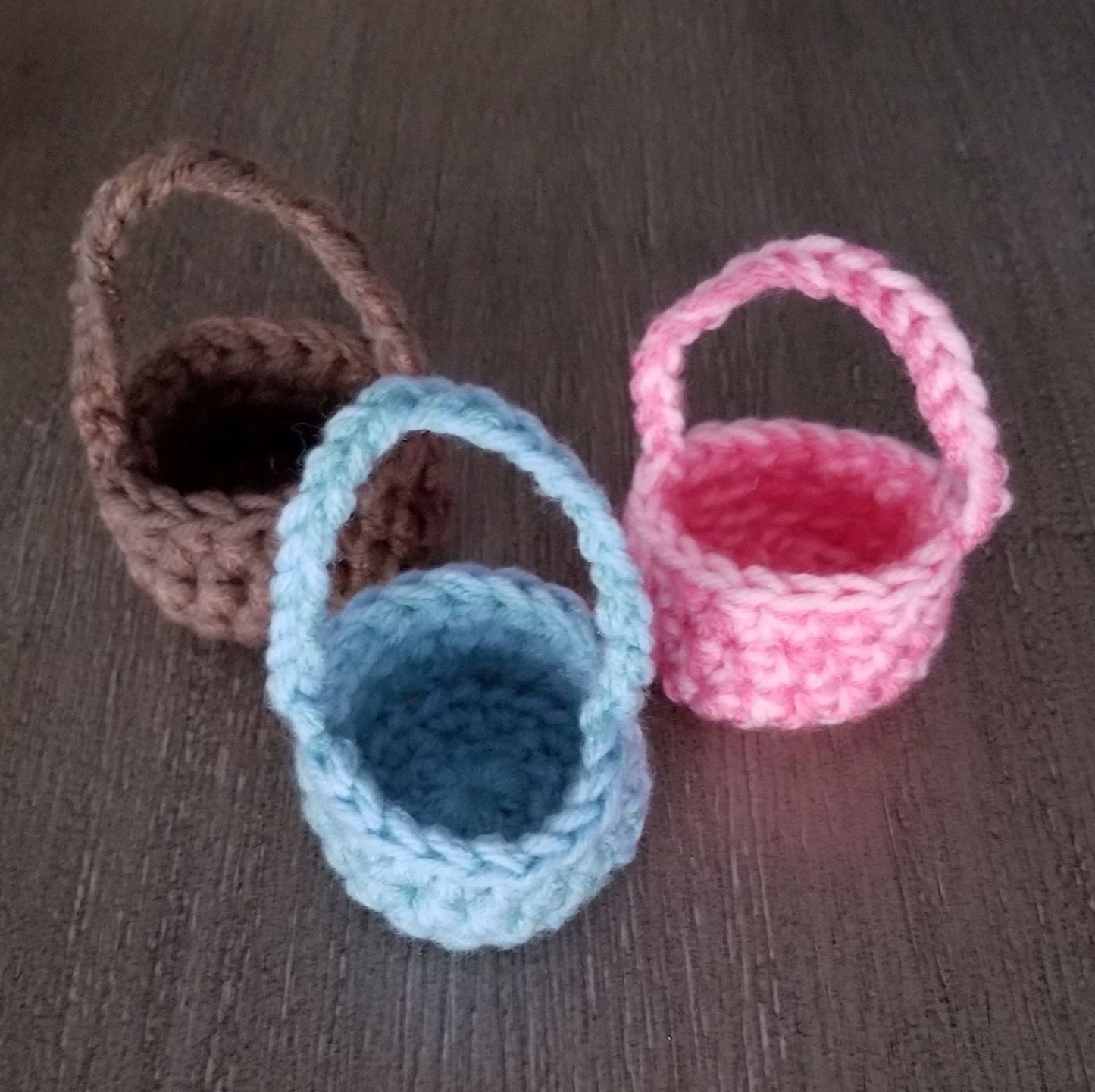 Mini Basket Crochet Pattern, PDF Digital Download
