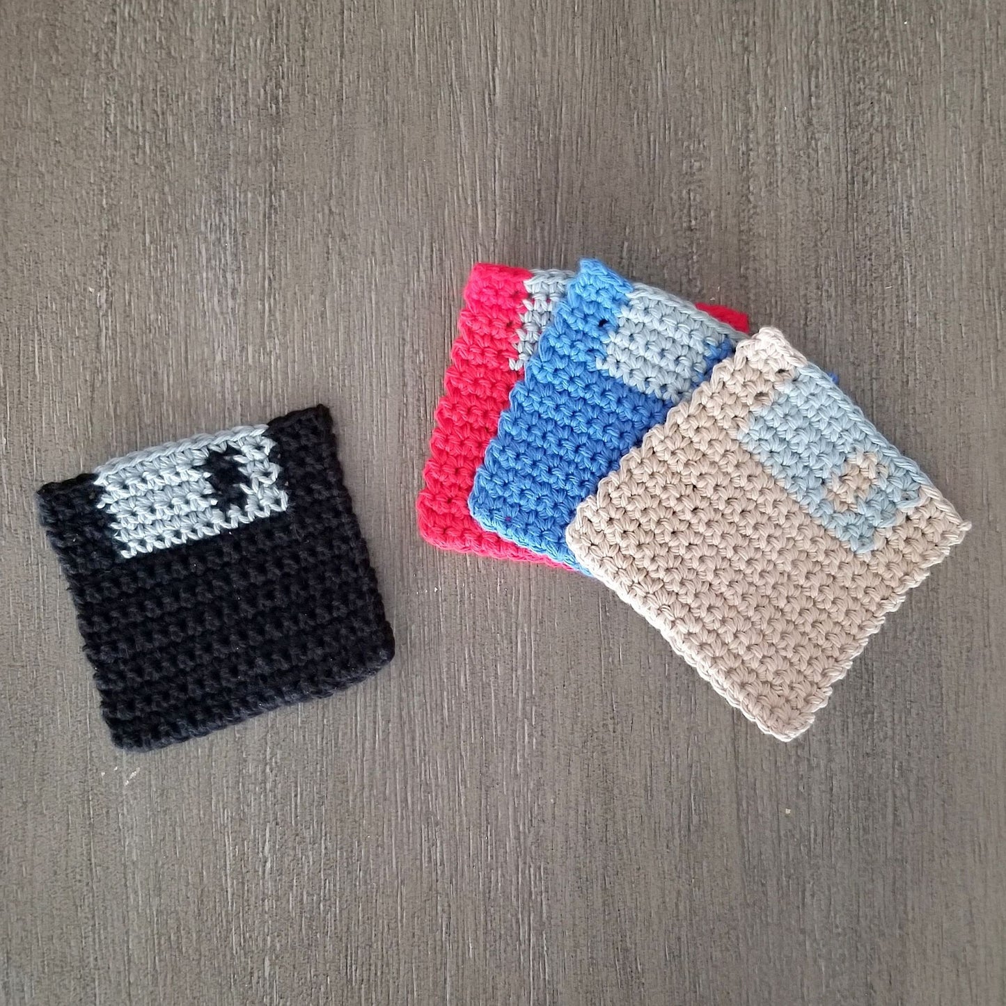 Floppy Disk Coasters Crochet Pattern PDF Digital Download