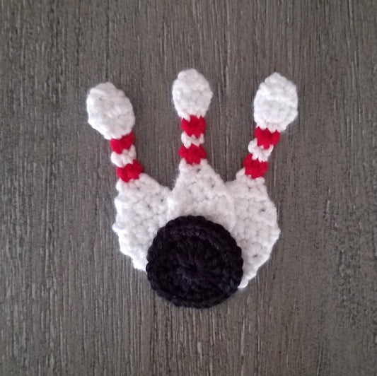 Bowling Appliques Crochet Pattern, PDF Digital Download