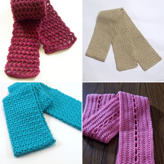 Scarf Crochet Patterns Bundle, PDF Digital Download
