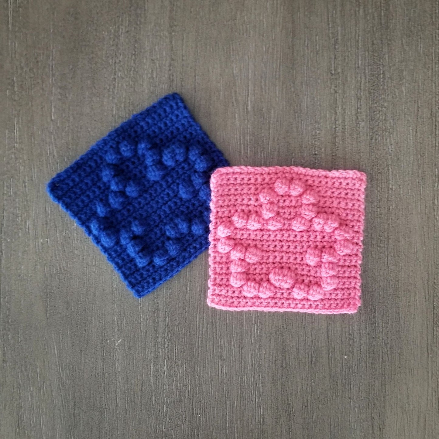 Flower Bobble Afghan Square Crochet Pattern, PDF Digital Download