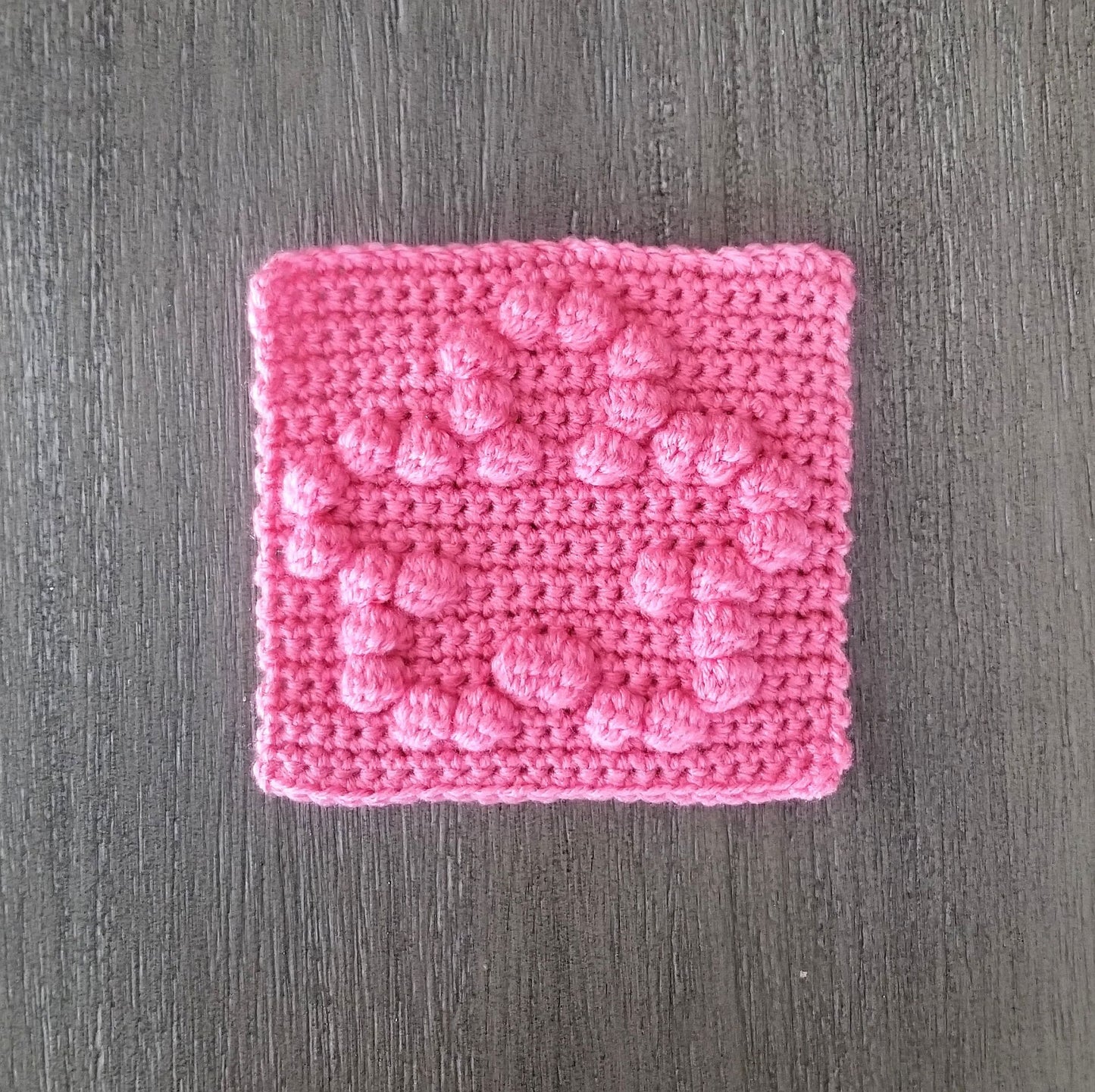 Flower Bobble Afghan Square Crochet Pattern, PDF Digital Download