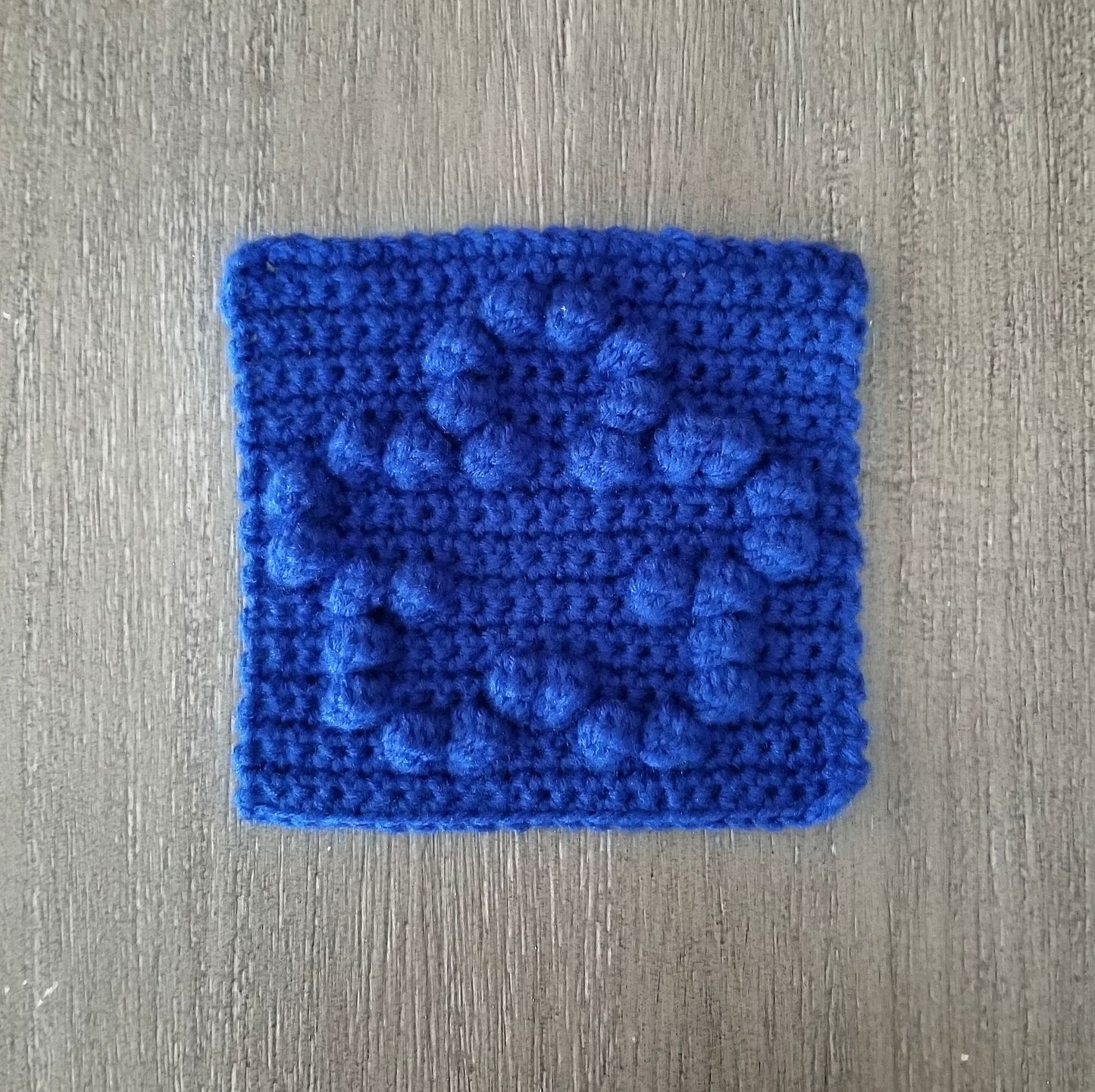 Flower Bobble Afghan Square Crochet Pattern, PDF Digital Download