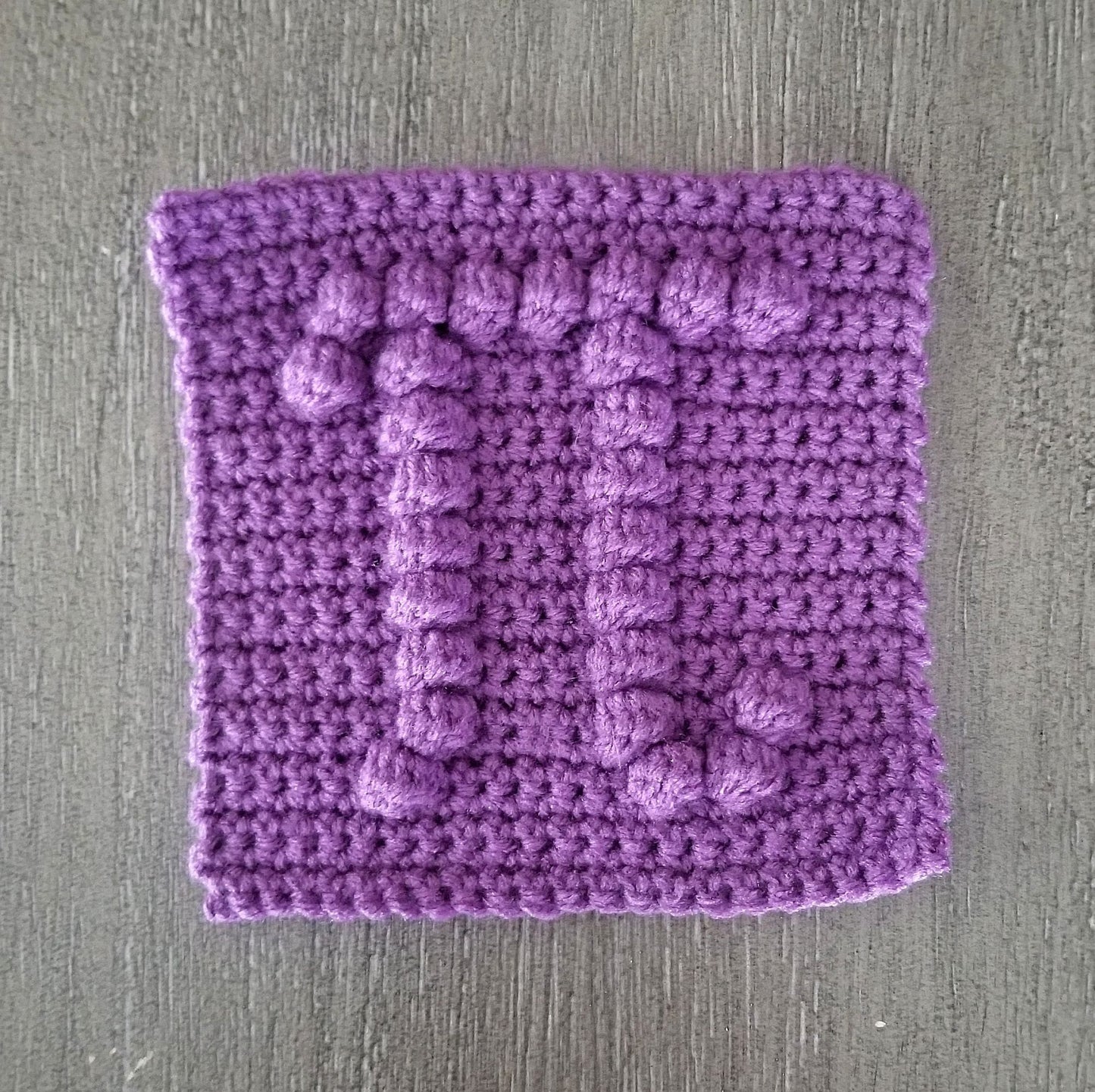 Pi Bobble Afghan Square Crochet Pattern, PDF Digital Download