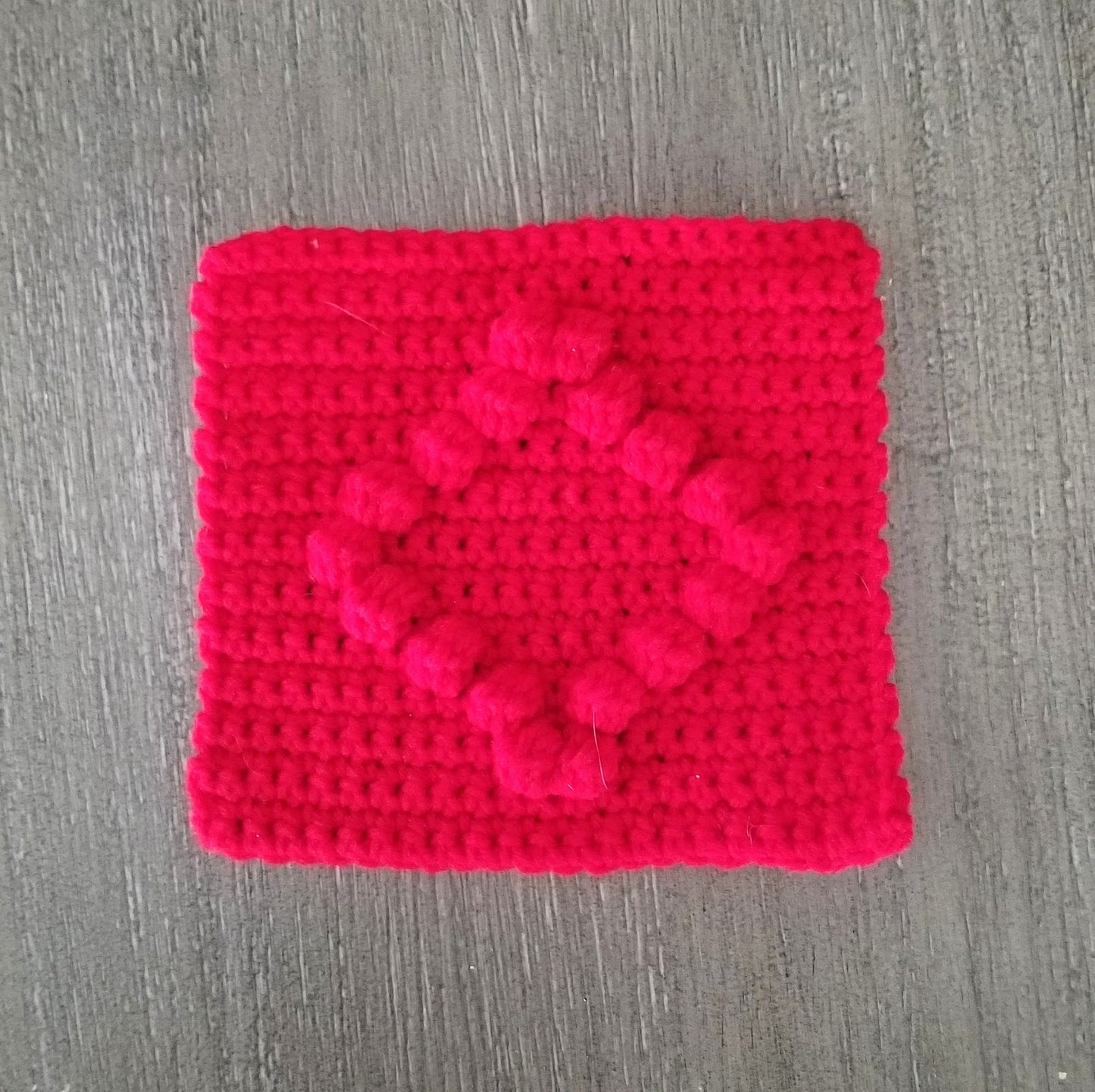 Diamond Bobble Afghan Square Crochet Pattern, PDF Download