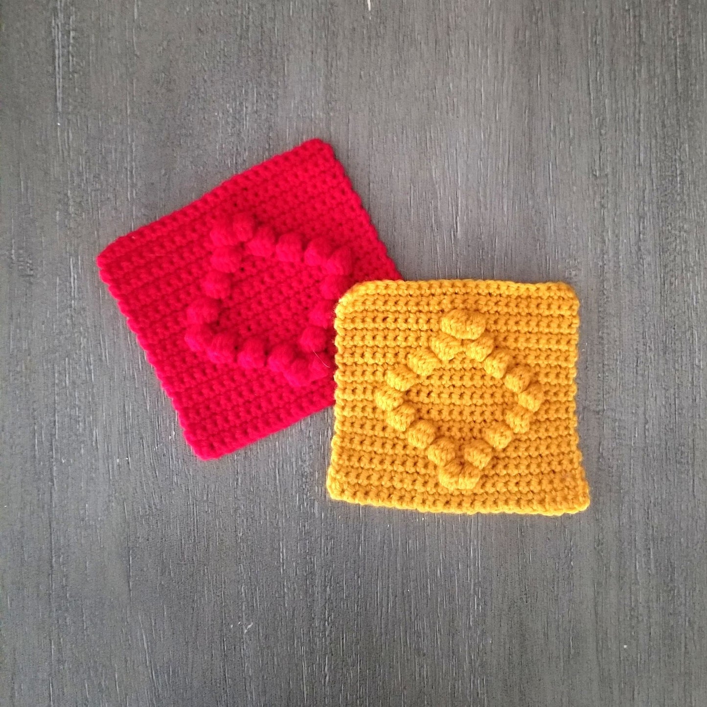 Diamond Bobble Afghan Square Crochet Pattern, PDF Download