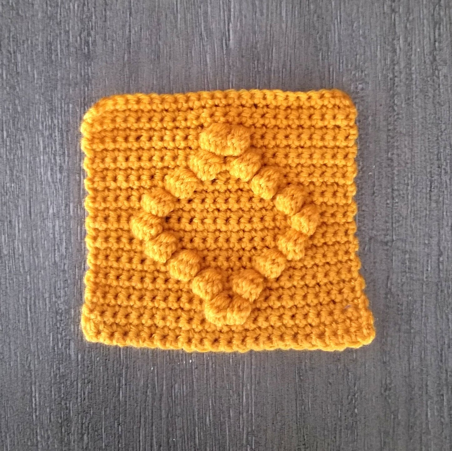 Diamond Bobble Afghan Square Crochet Pattern, PDF Download