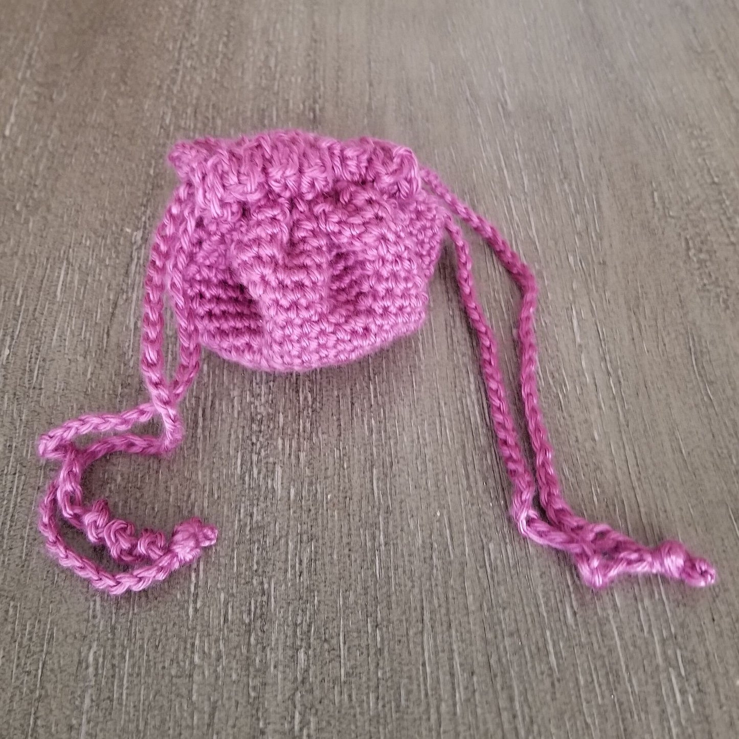 Flat Drawstring Bag Crochet Pattern, PDF Digital Download