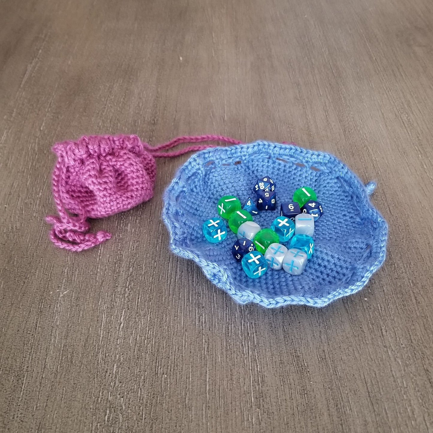 Flat Drawstring Bag Crochet Pattern, PDF Digital Download