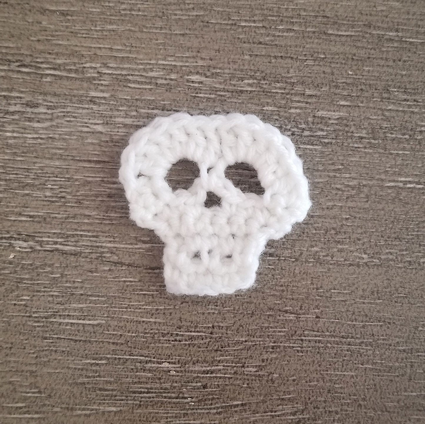 Skull Applique Crochet Pattern, PDF Digital Download