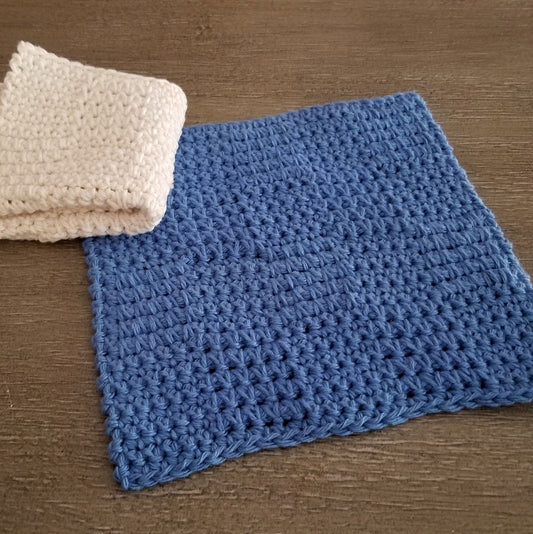 Spiked Squares Dishcloth Crochet Pattern, PDF Digital Download