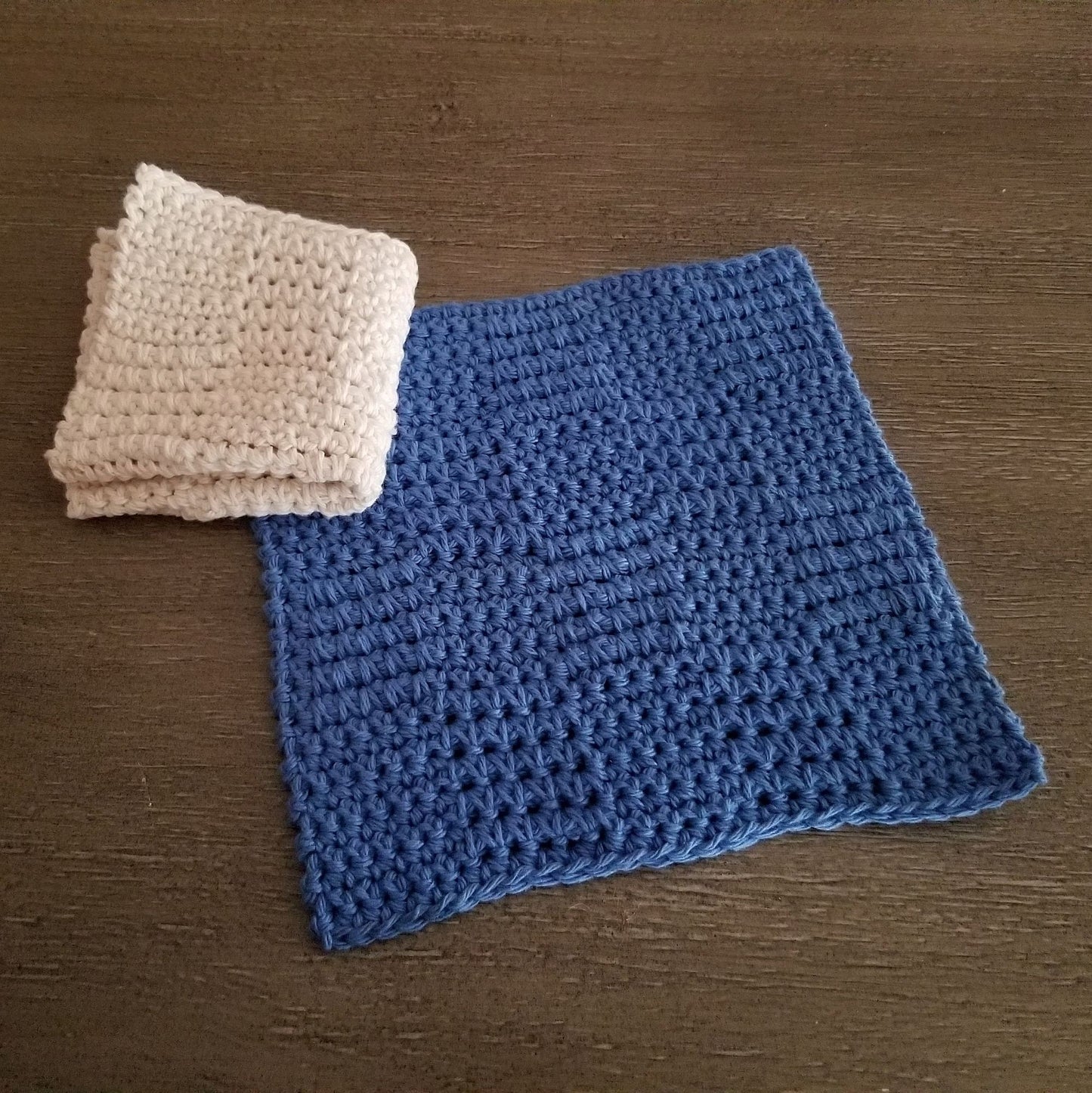Spiked Squares Dishcloth Crochet Pattern, PDF Digital Download