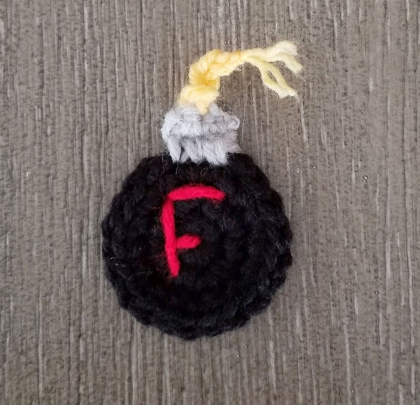 F Bomb Applique Crochet Pattern, PDF Digital Download