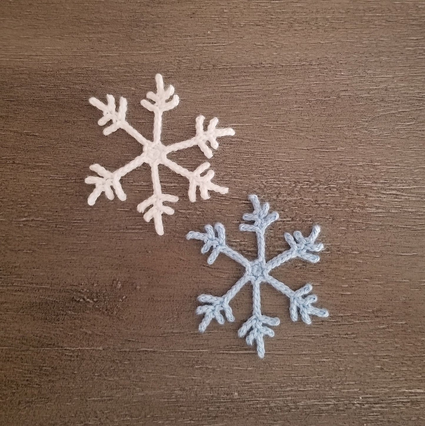 Snowflake Applique Crochet Pattern, PDF Digital Download
