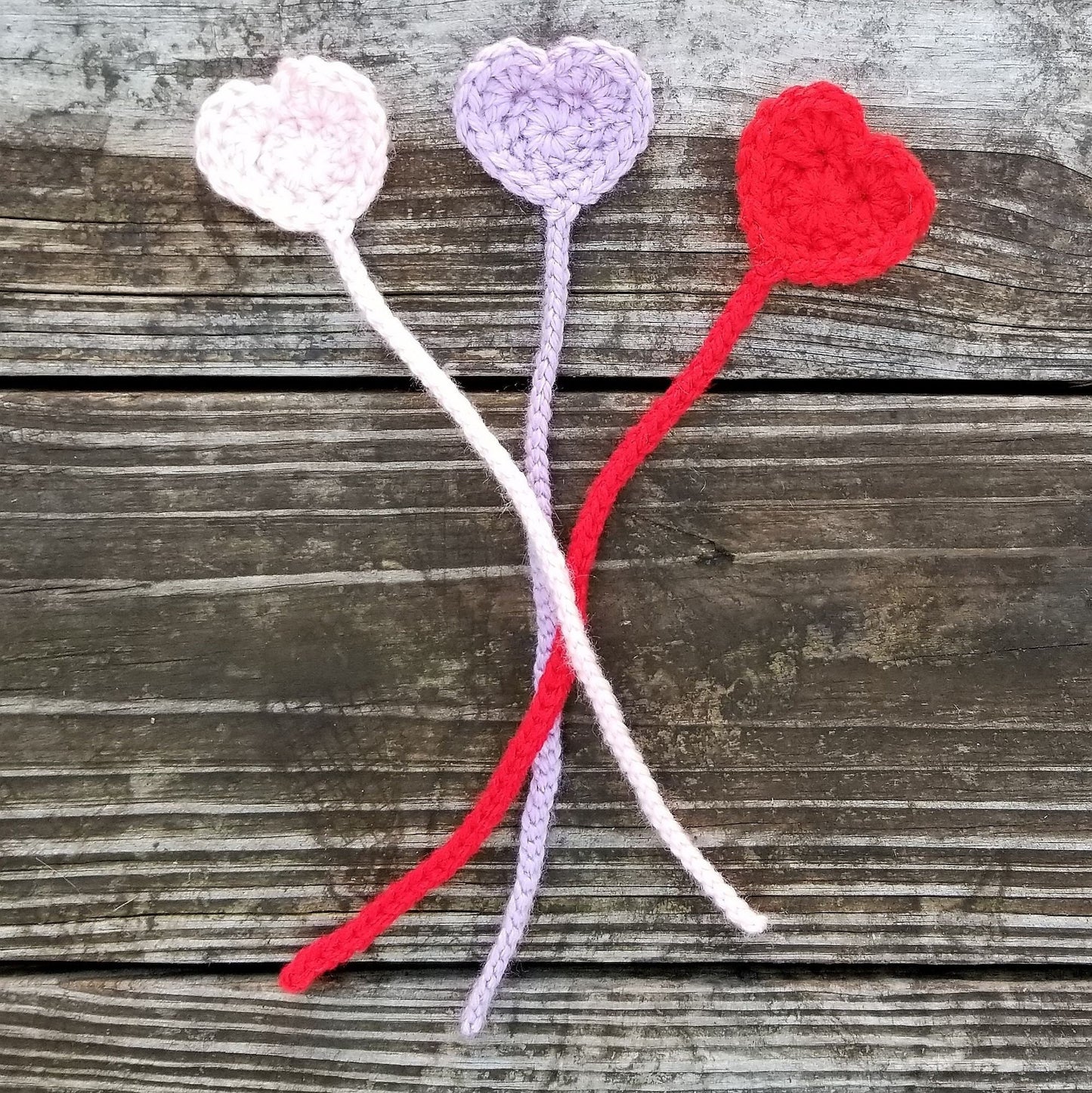 Heart Bookmark Crochet Pattern, PDF Digital Download