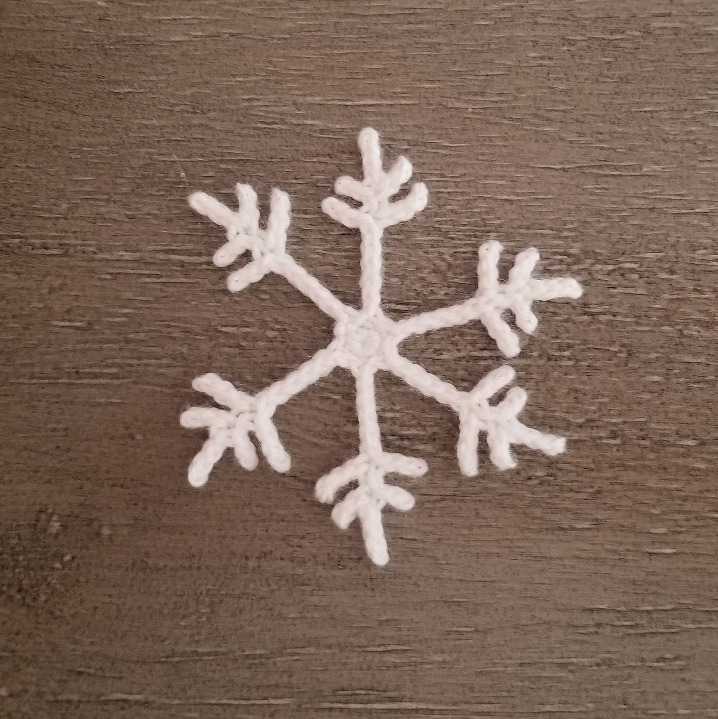Snowflake Applique Crochet Pattern, PDF Digital Download