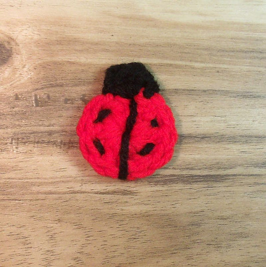 Ladybug Applique Crochet Pattern