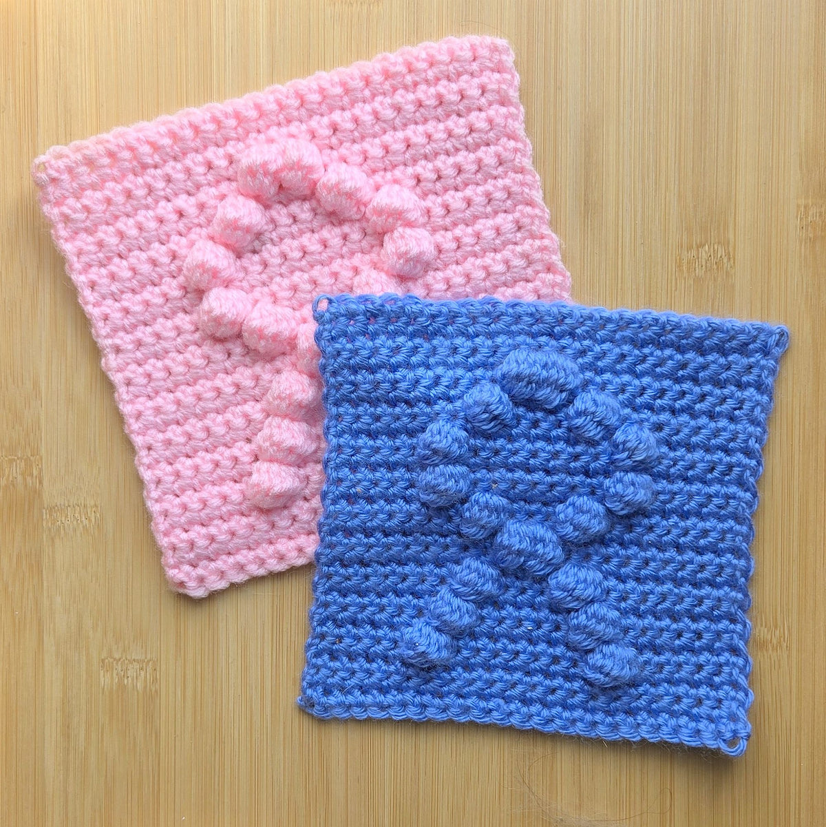 Awareness Ribbon Bobble Afghan Square Crochet Pattern, PDF Digital Download