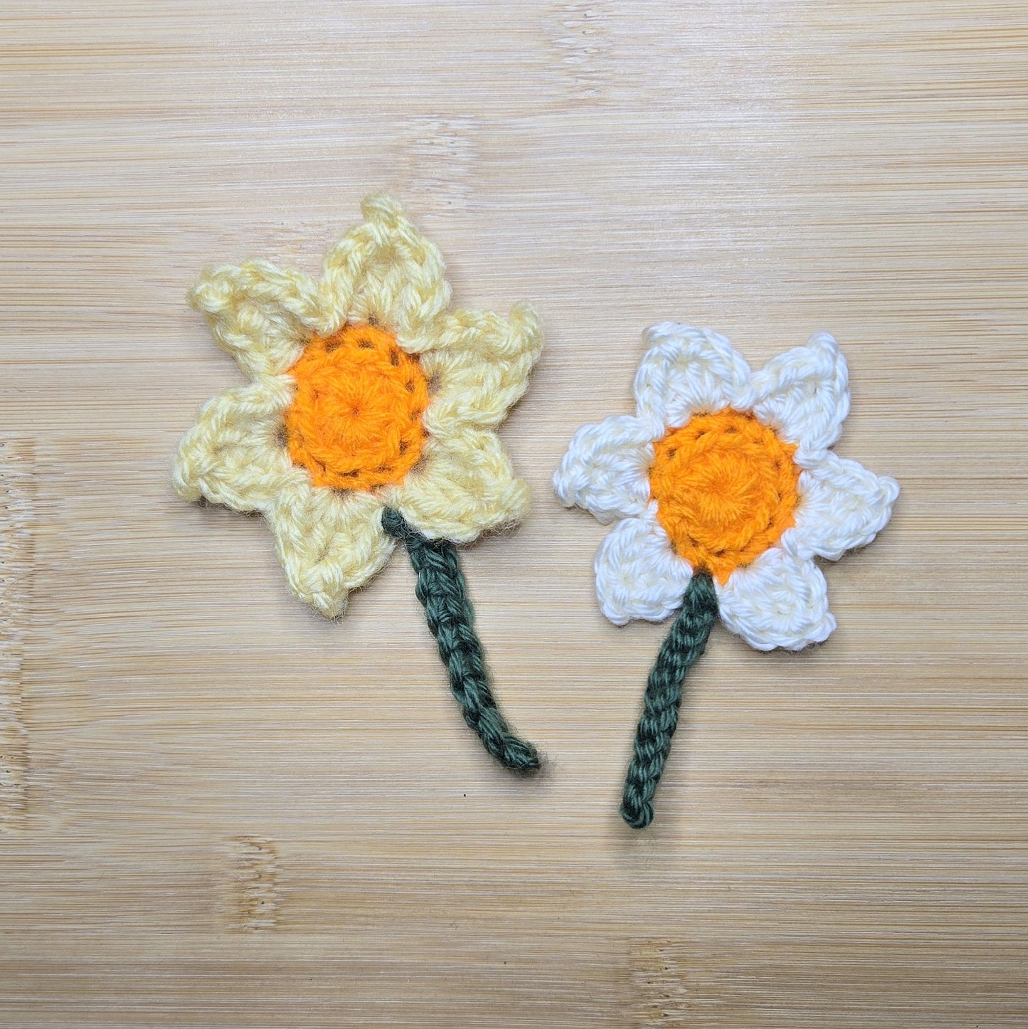 Daffodil Applique Crochet Pattern, PDF Download