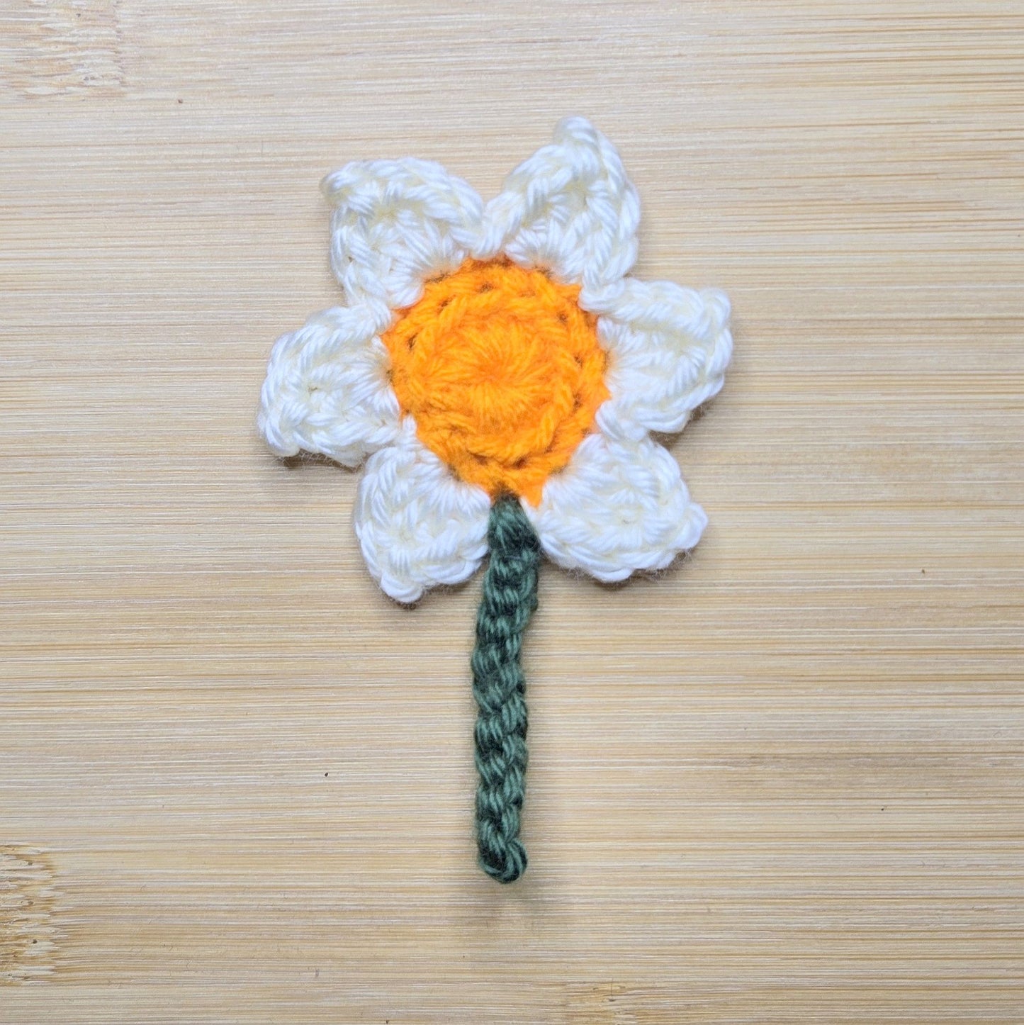 Daffodil Applique Crochet Pattern, PDF Download