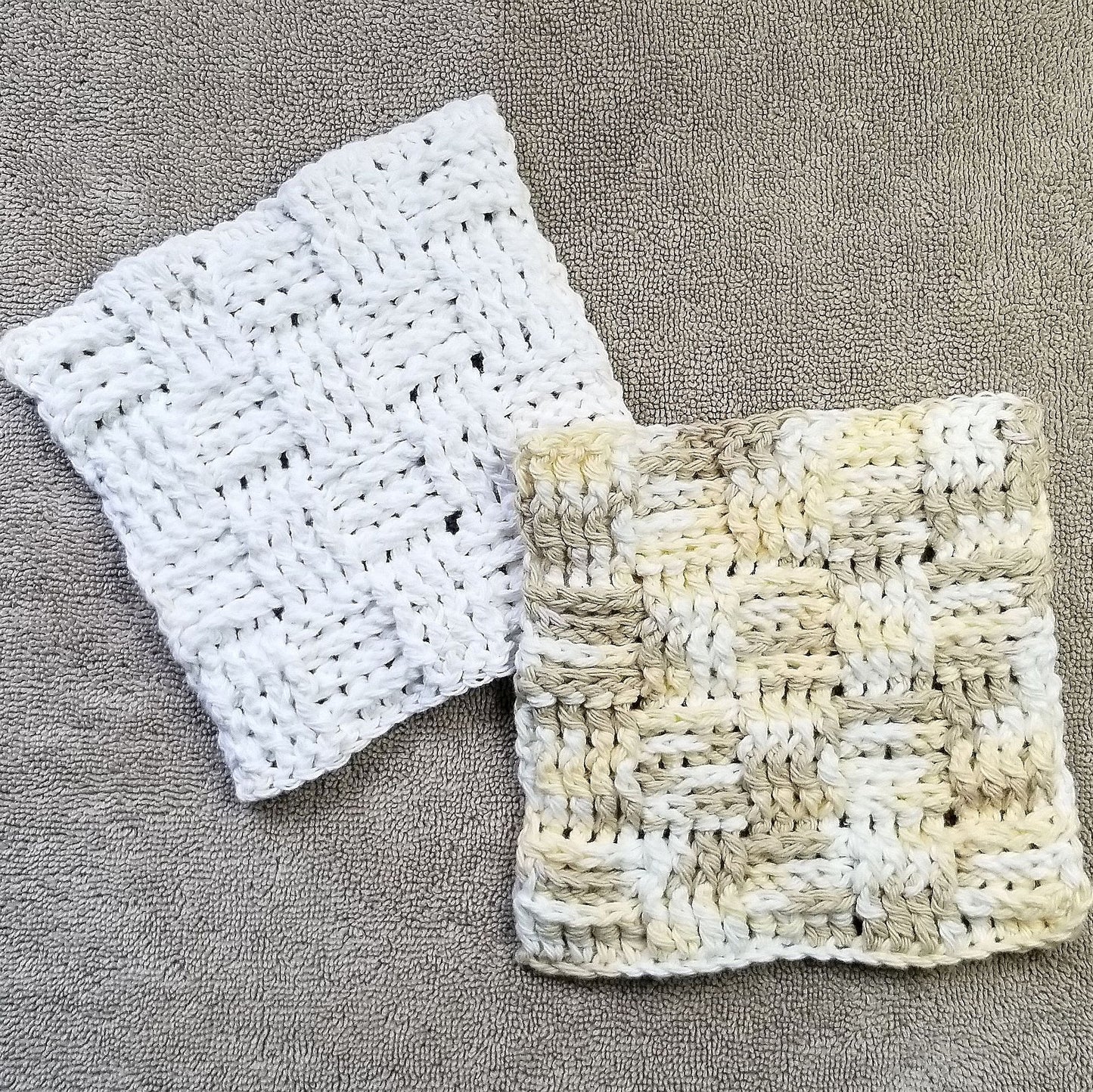 Basketweave Dishcloth Crochet Pattern, PDF Digital Download