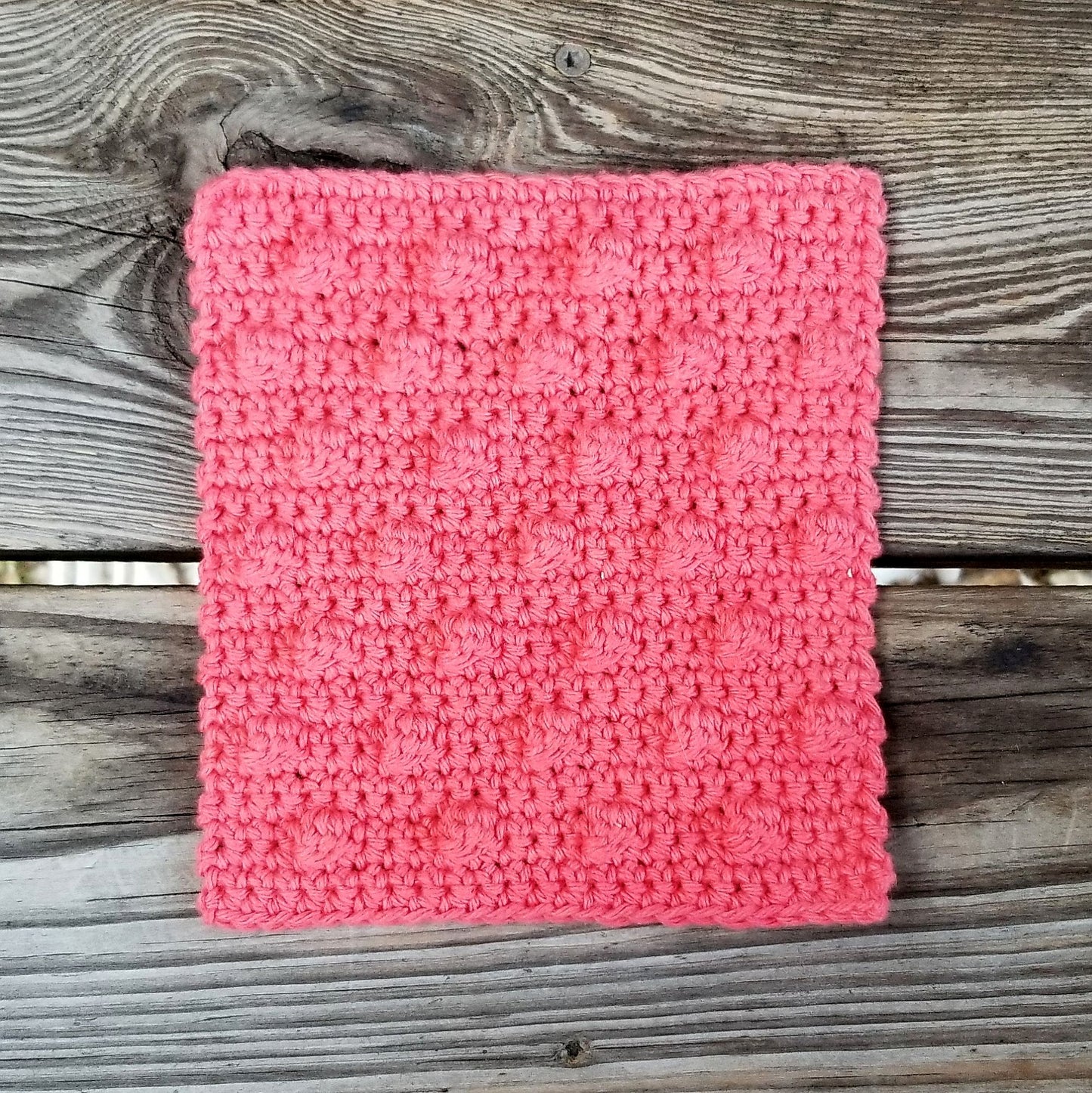 Bobble Dishcloth Crochet Pattern PDF