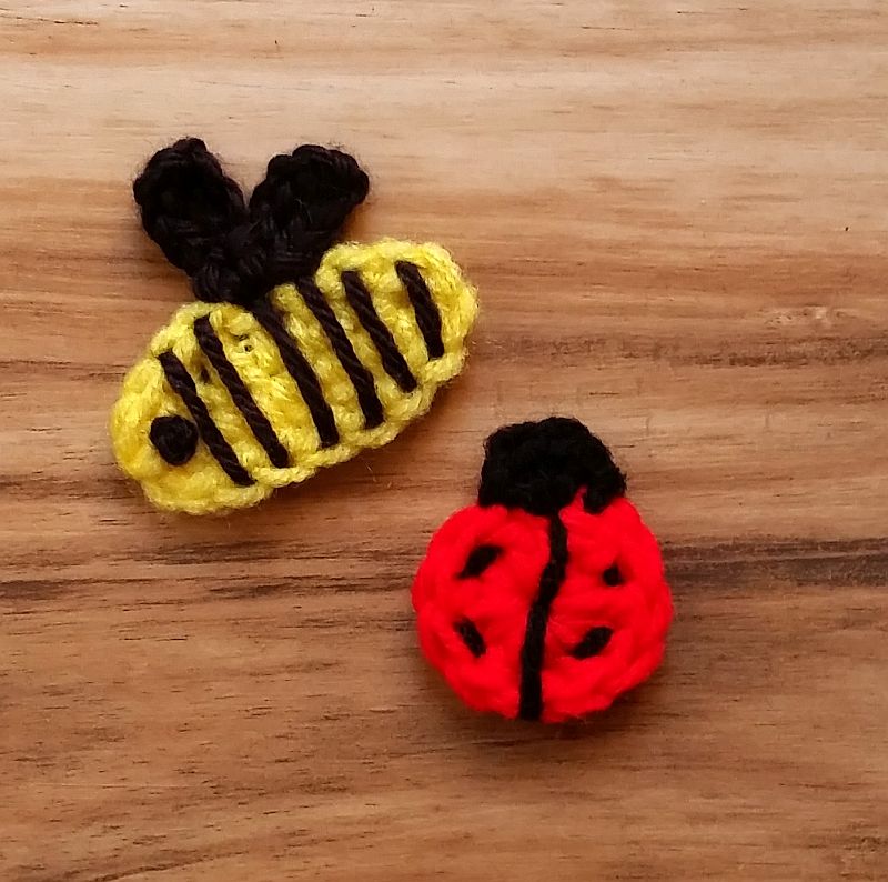 Bumblebee & Ladybug Crochet Pattern Bundle PDF