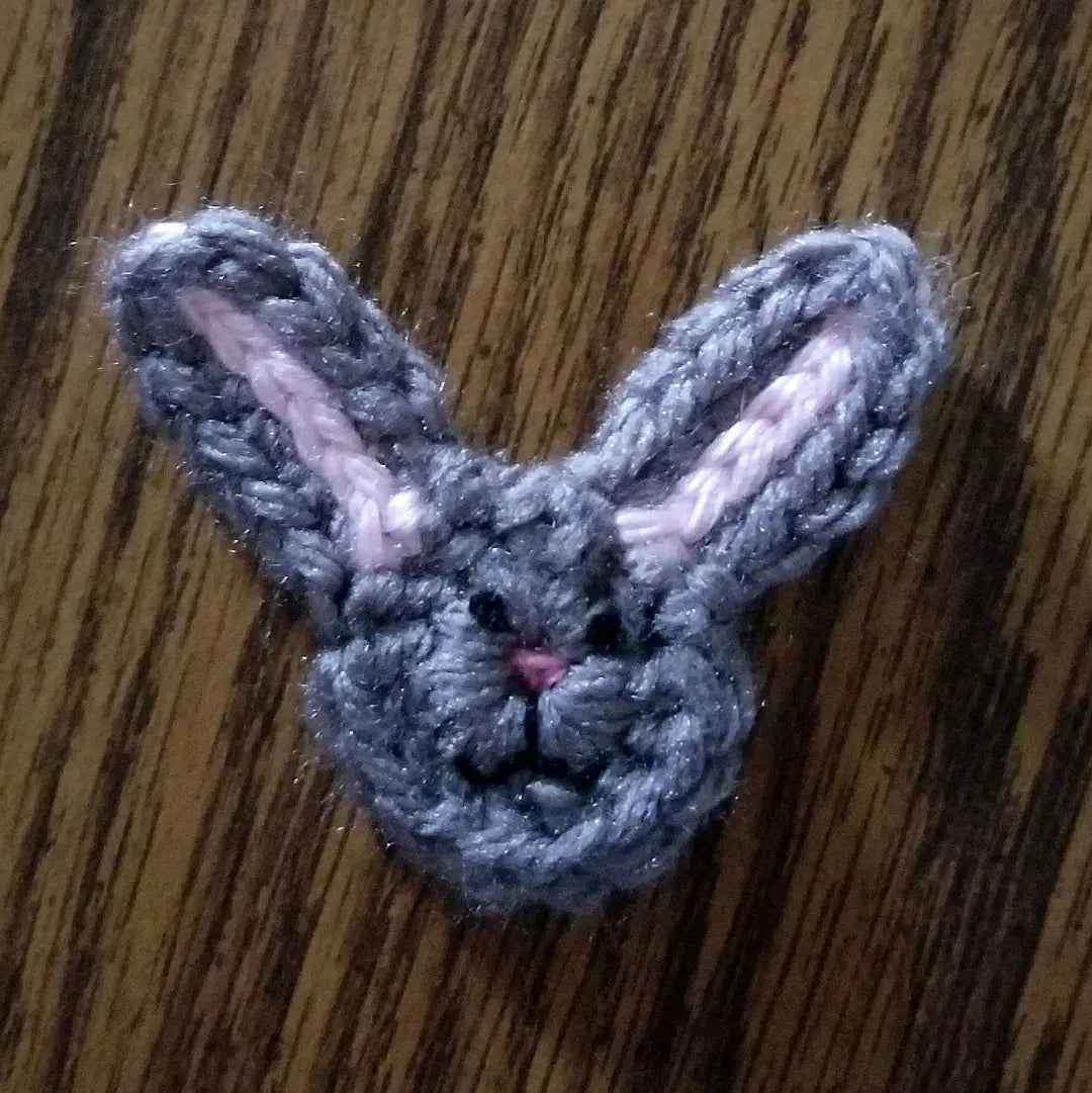 Bunny Applique Crochet Pattern, PDF Digital Download