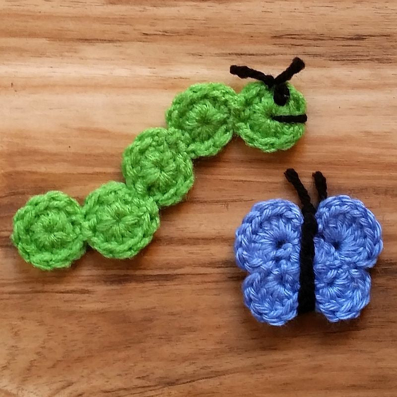 Caterpillar and Butterfly Crochet Pattern Bundle PDF