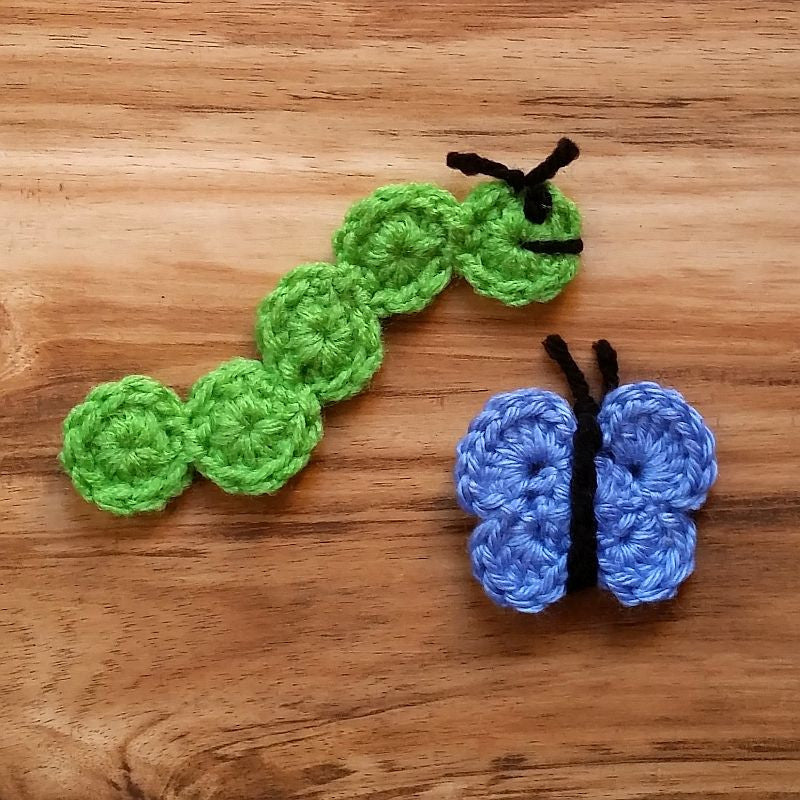 Caterpillar and Butterfly Crochet Pattern Bundle PDF