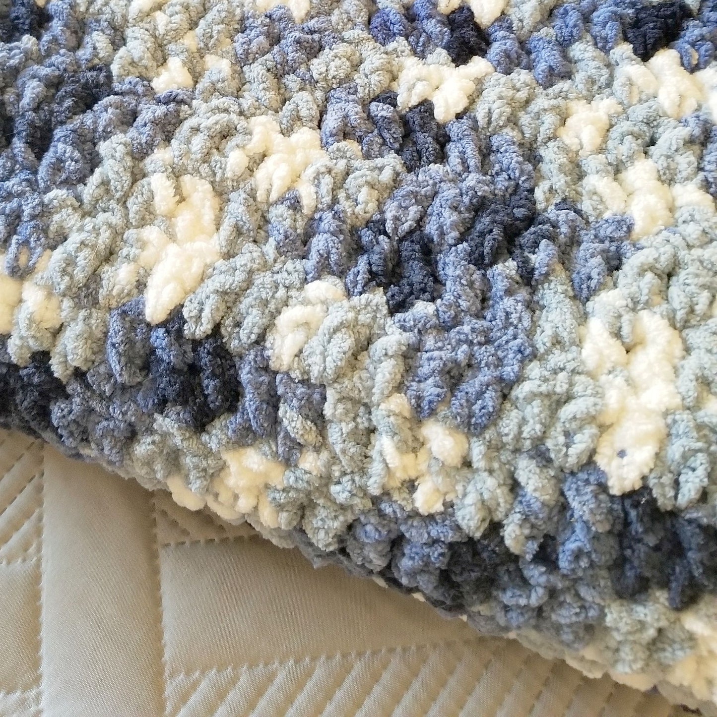 Chunky Blanket Crochet Pattern, PDF Digital Download
